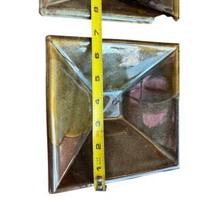 Studio pottery square‎ bowls set of 2